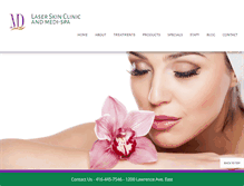 Tablet Screenshot of mdlaserskin.com
